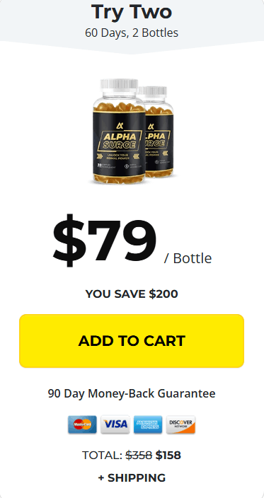 Alpha Surge 1 bottle price